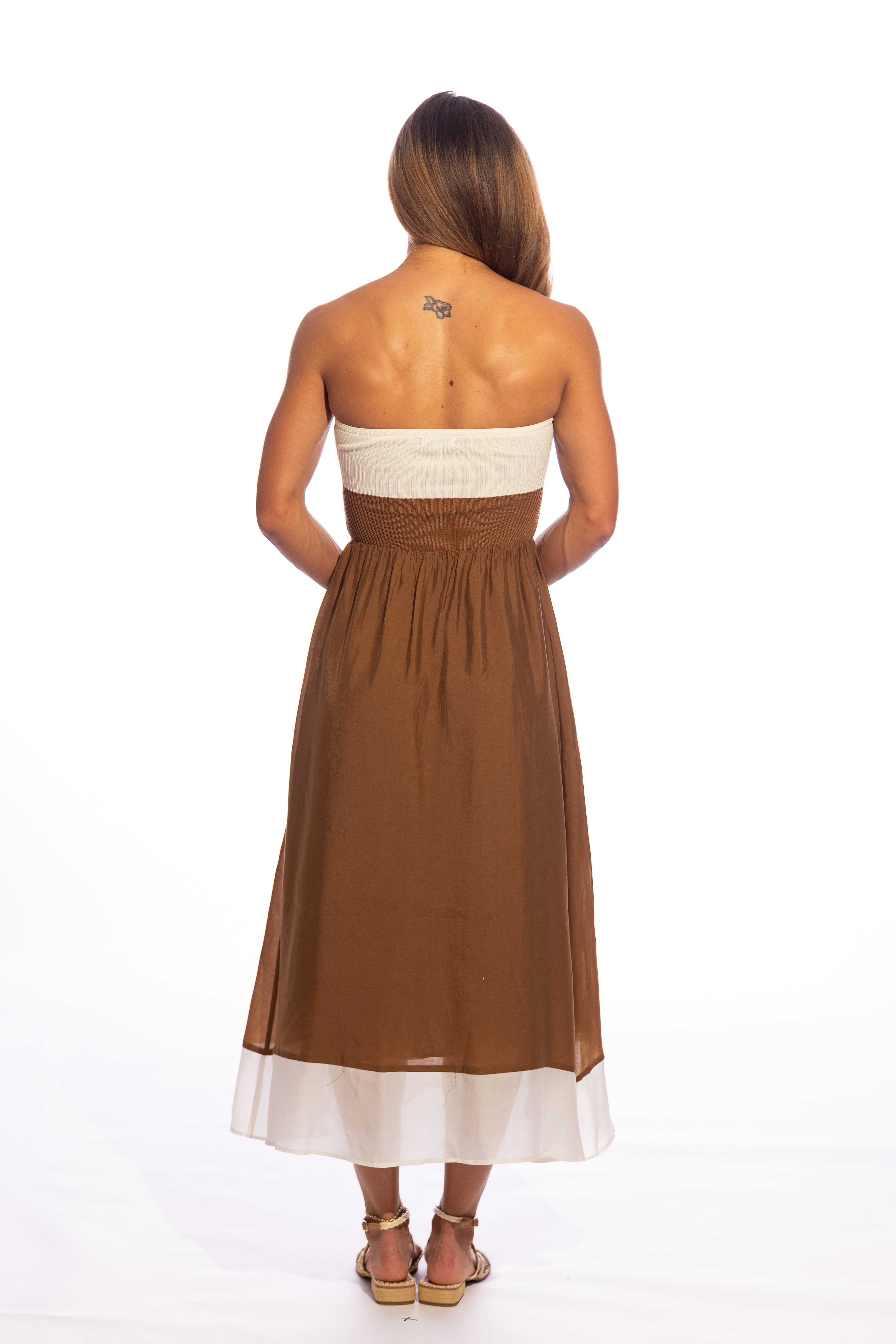 Suki Strapless Front Twist Dress