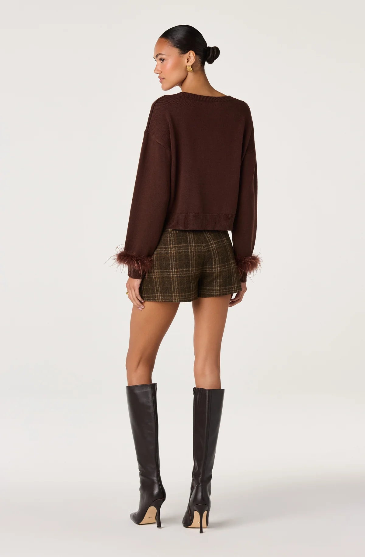 Tianna Feather Cuff Sweater