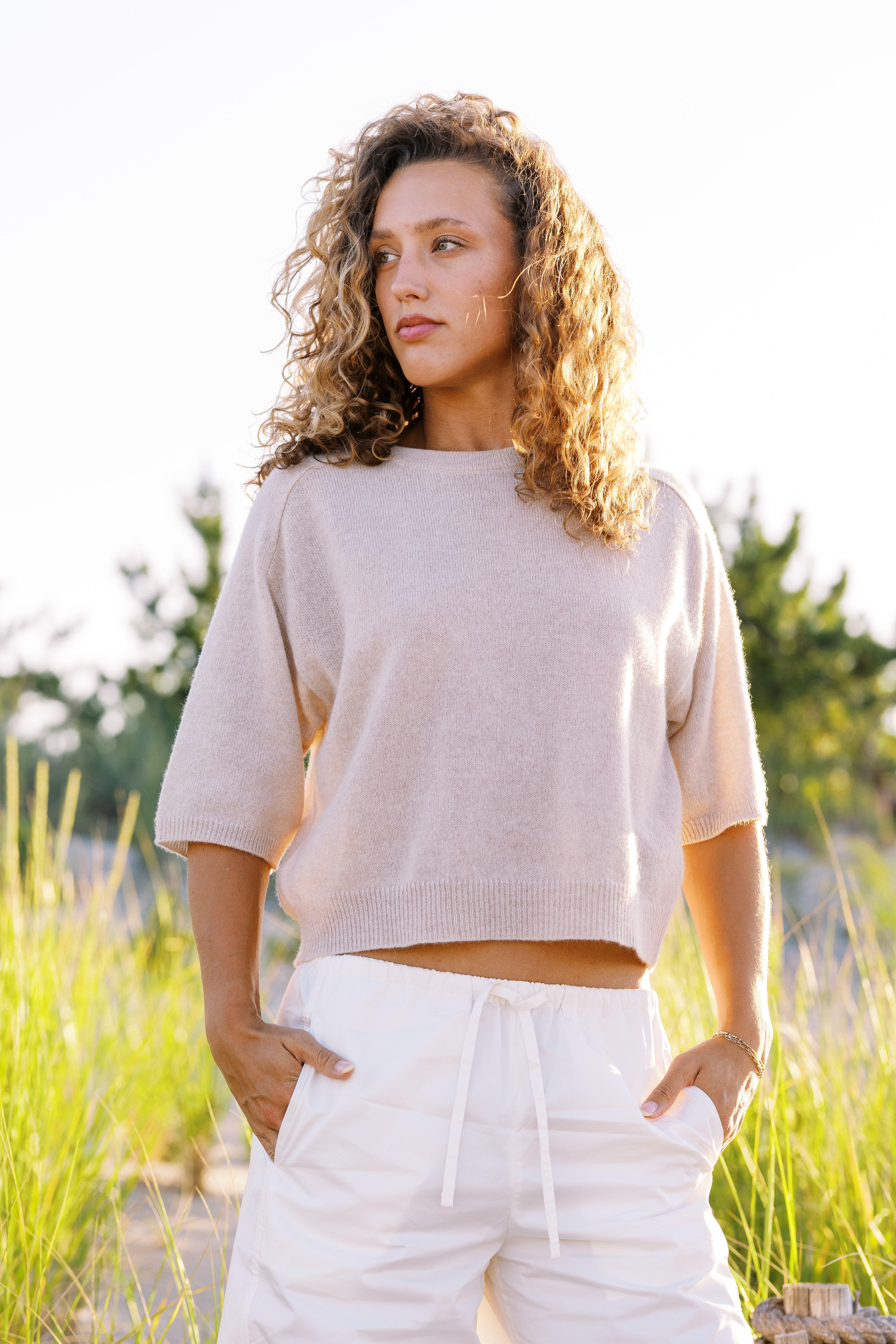 Millie 100% Cashmere Tee