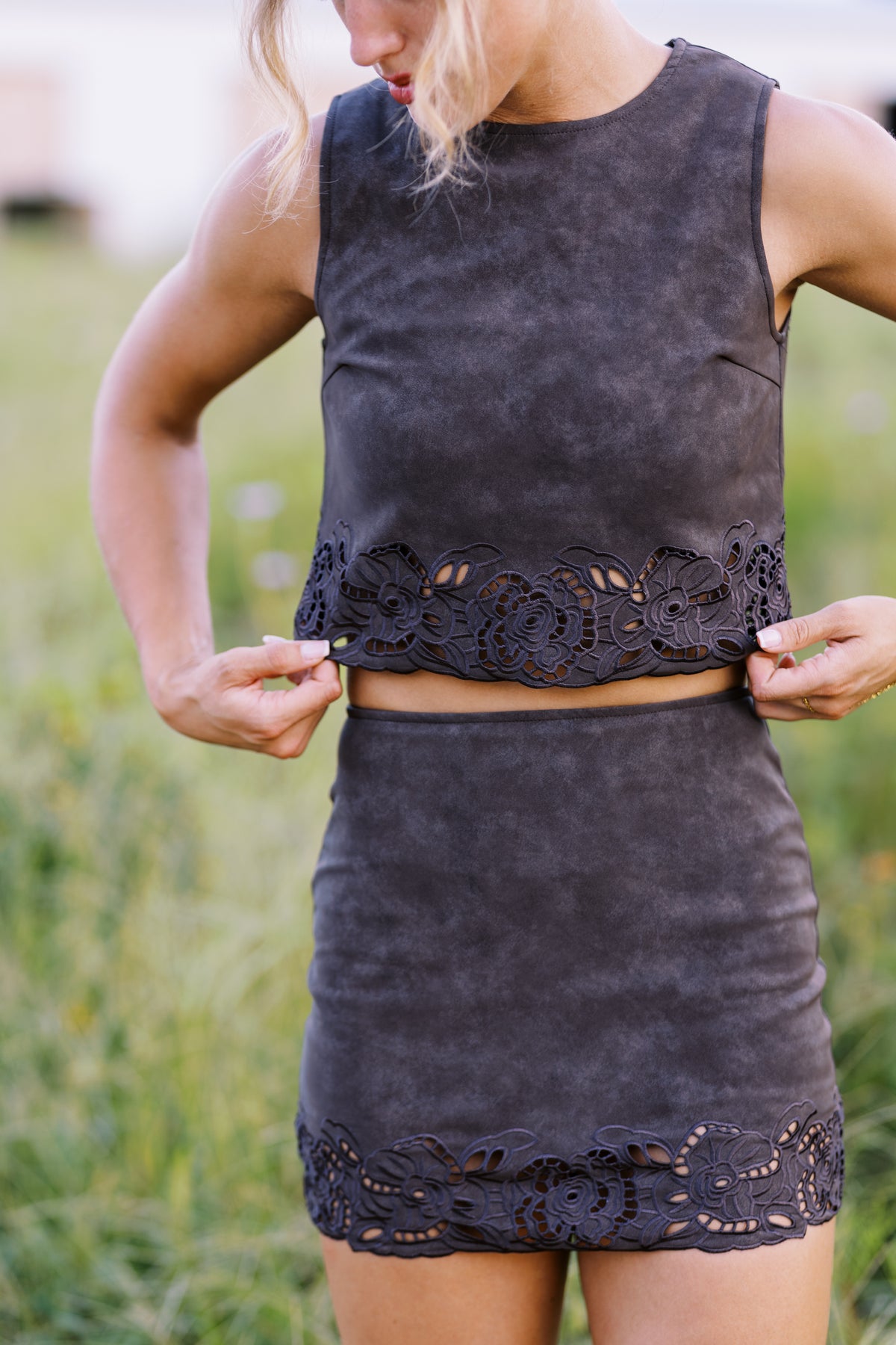 Reese Suede Top