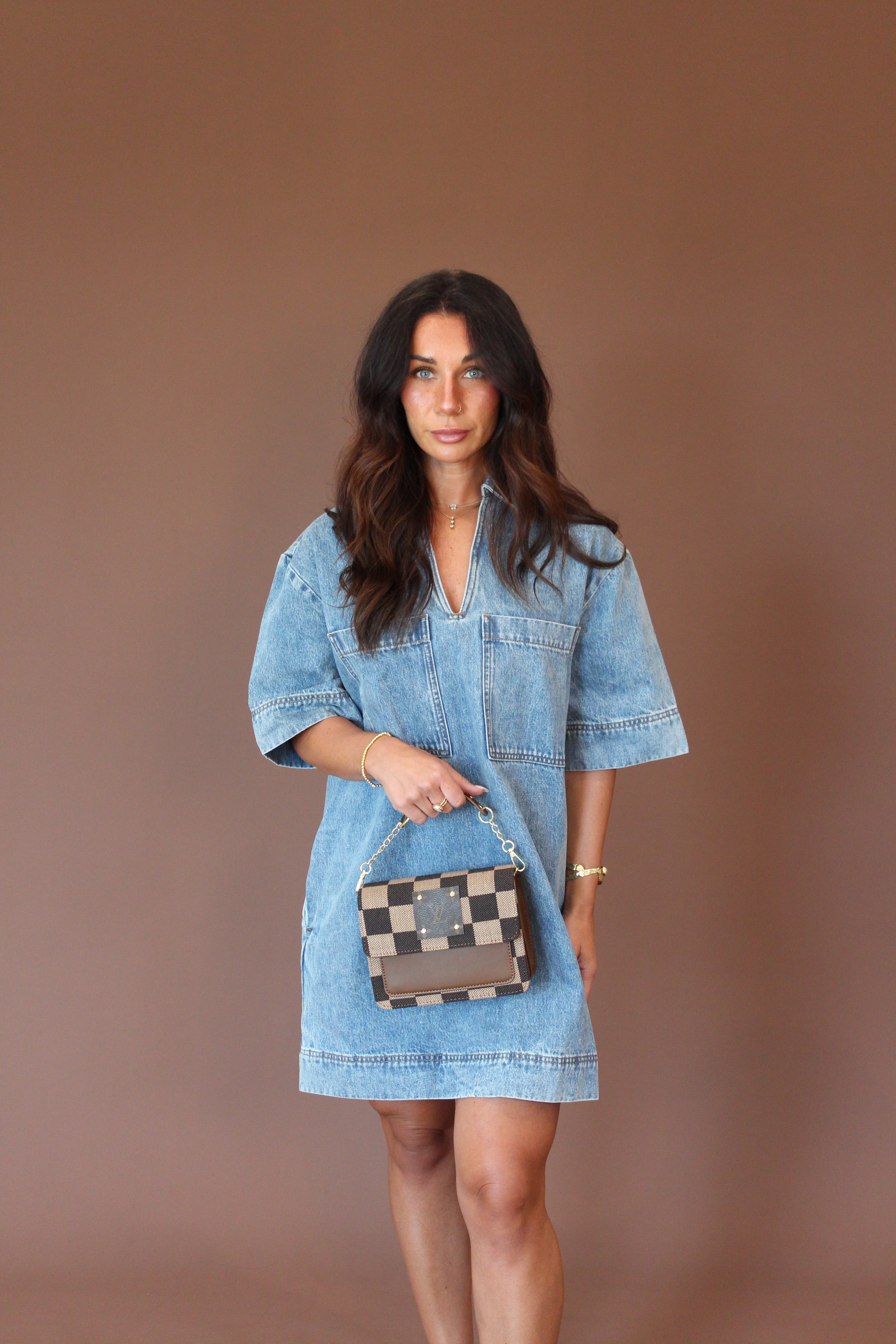 Pre-Order Upcycled Checkered LV Bag (ships 8/4)