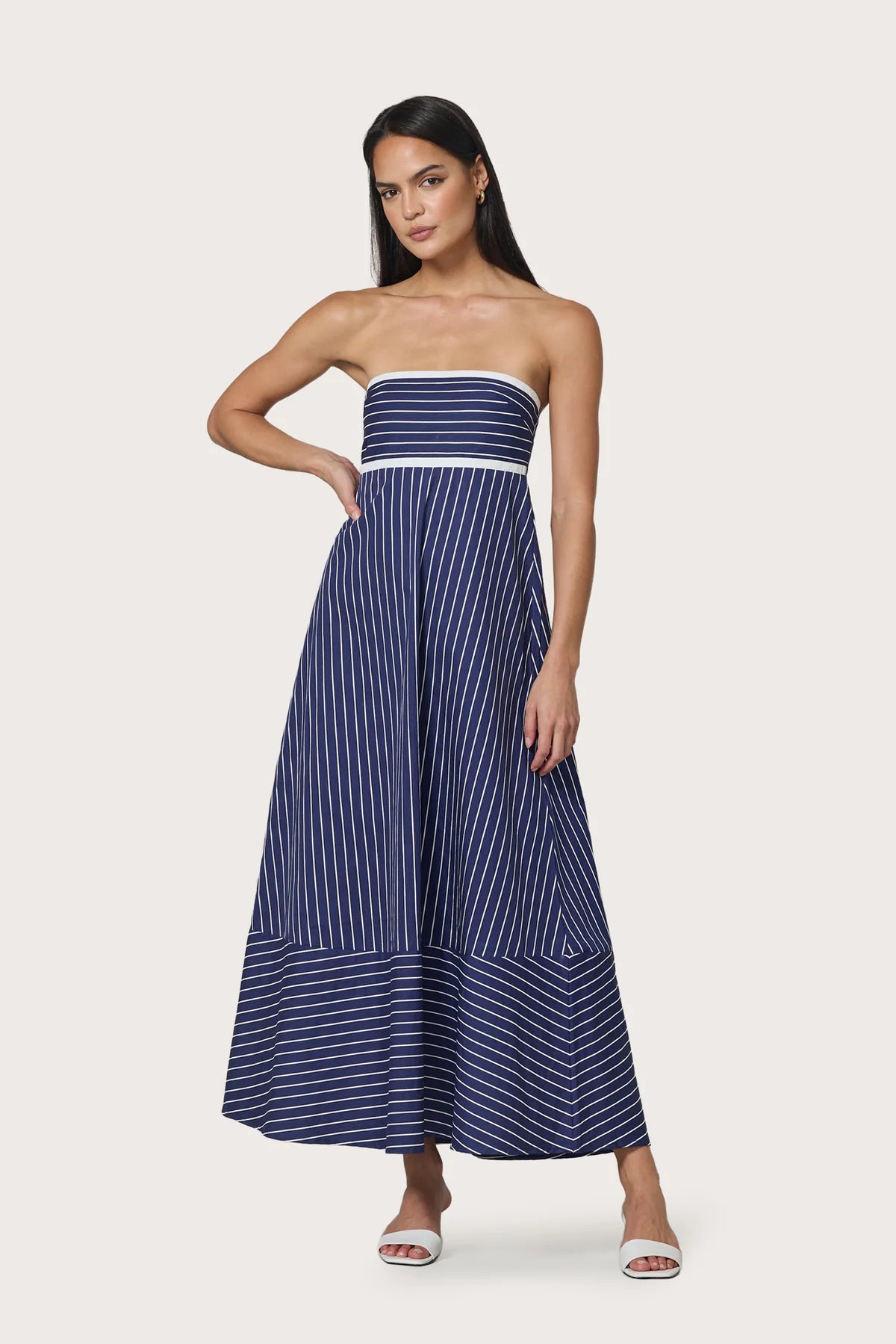 Timothy Indigo Stripe Dress