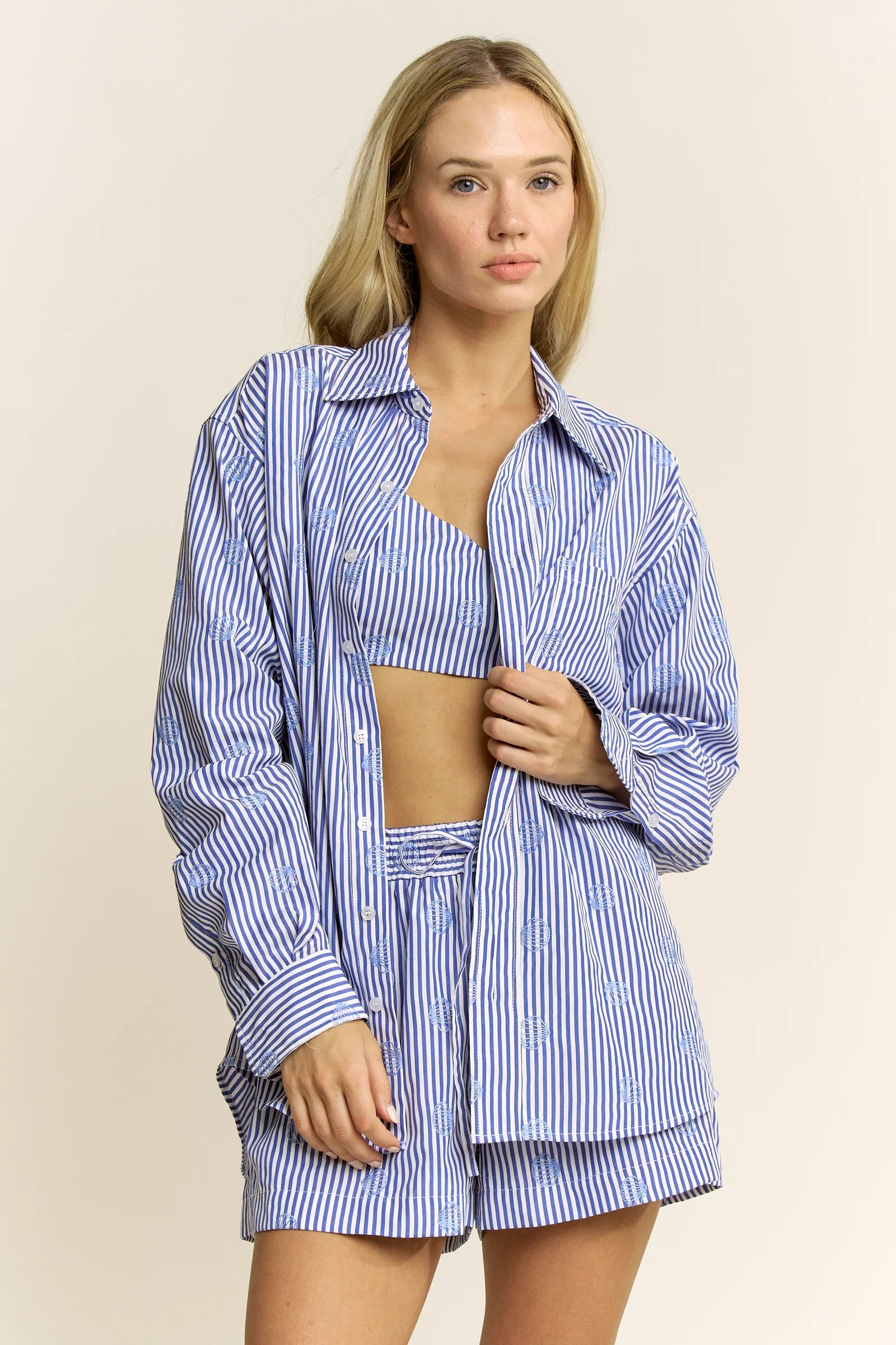 Angie Shell Button Down