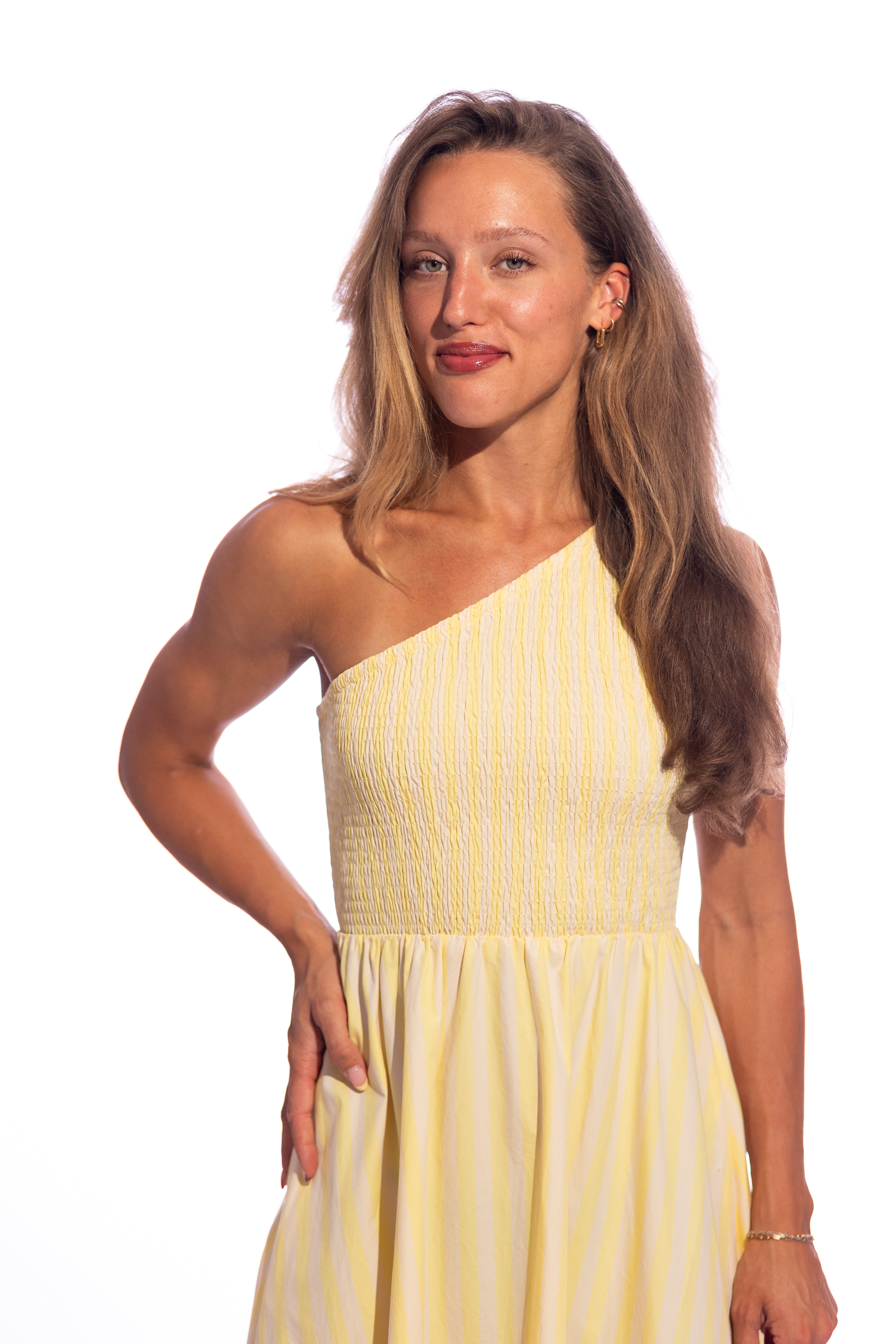 Selkie One Shoulder Butter Dress
