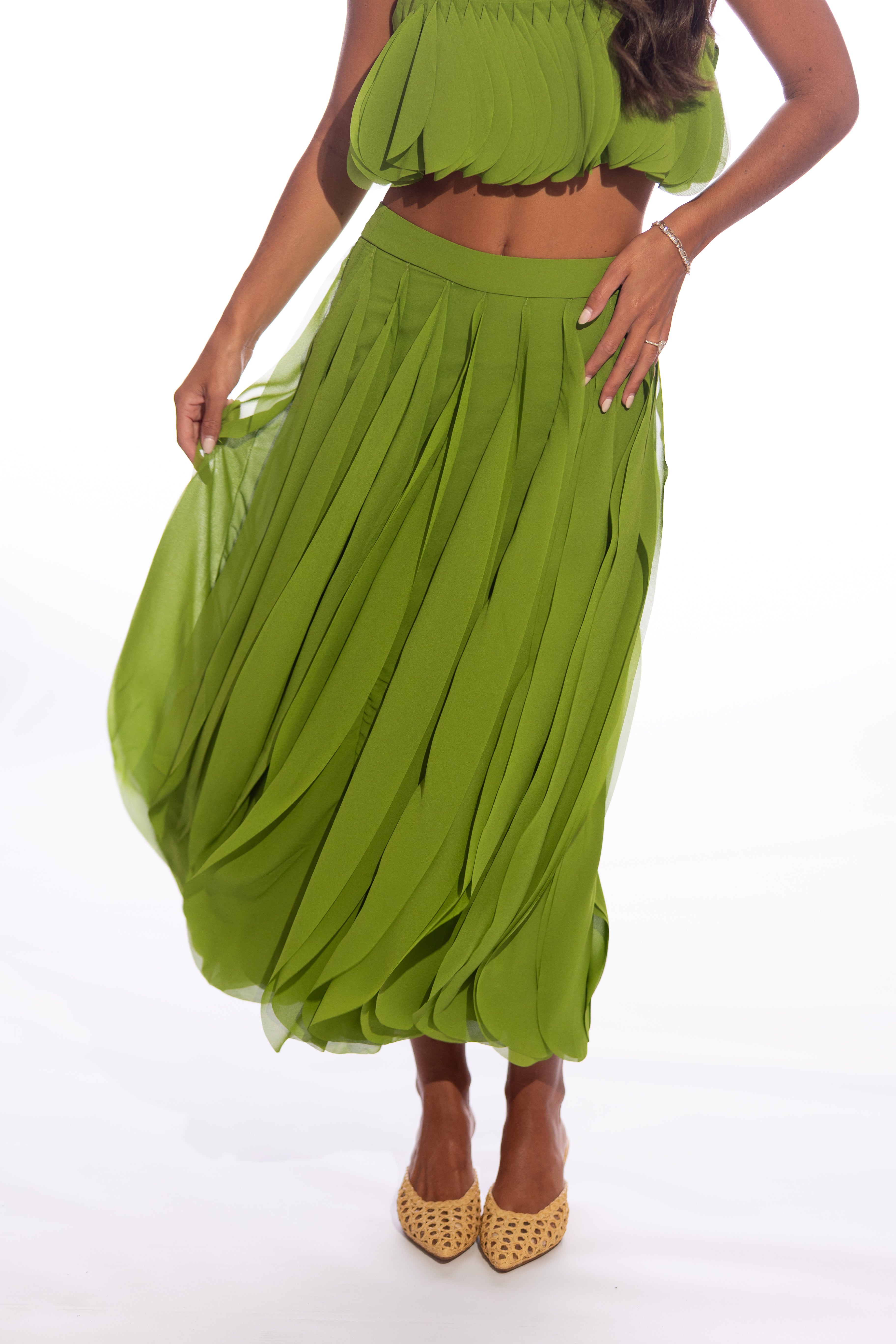 Rhye Petal Layered Skirt Set