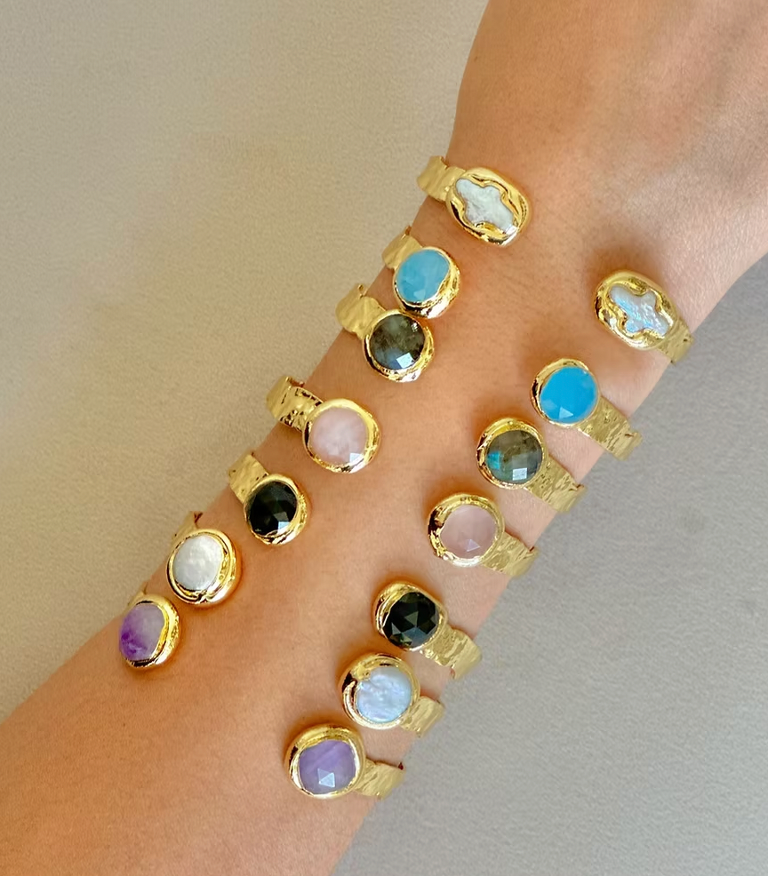 Stone Cuff Bracelet
