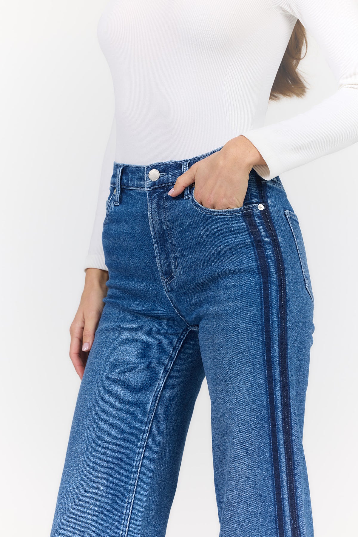 Pre-Order Nova Racer Stripe Jeans (ships by 9/26)